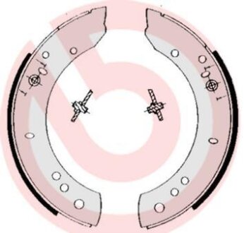 Гальмівні колодки, барабанні BREMBO S 44 502