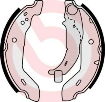 Тормозные колодки задние (180x42) (система TRW) MB A-Class W168 1.4-2.1 97-04 BREMBO S 50 503