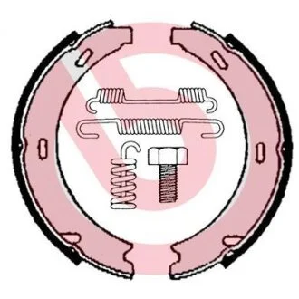 Гальмівні колодки, барабанні BREMBO S 50 507