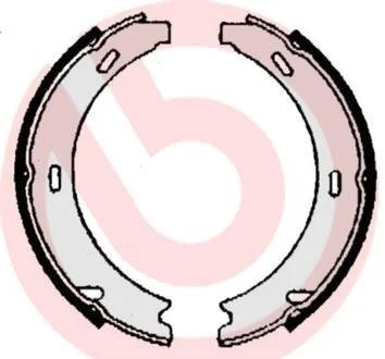 Гальмівні колодки, барабанні BREMBO S 50 508