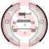 Комплект тормозных колодок, стояночная тормозная система BREMBO S 50 512 (фото 1)