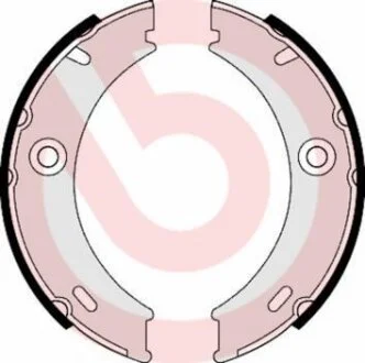 Колодки ручника (160x40) (система BOSCH) MB Sprinter VW LT 89- BREMBO S 50 513