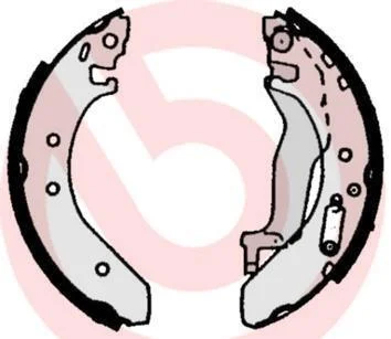 Колодки гальмівні барабанні (комплект 4 шт) BREMBO S 52 503