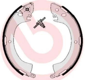 Гальмівні колодки, барабанні BREMBO S 54 506