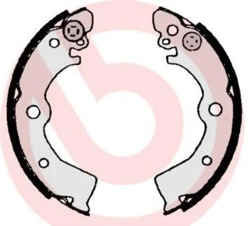 Гальмівні колодки, барабанні BREMBO S 56 506