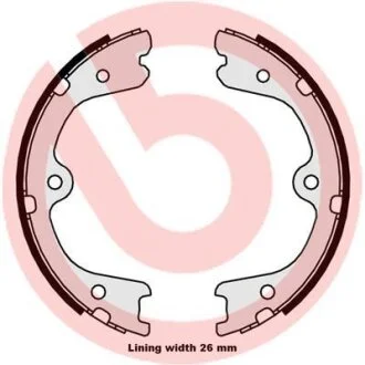 Комплект гальмівних колодок стояночної гальмівної системи BREMBO S 56 546