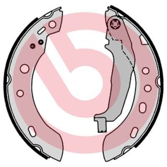 Гальмівні колодки, барабанні BREMBO S 56 551