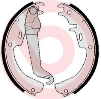 Гальмівні колодки, барабанні BREMBO S 59 504