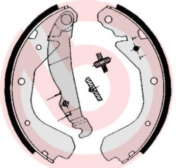 Гальмівні колодки, барабанні BREMBO S 59 509