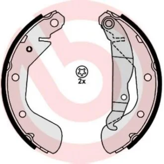 Гальмівні колодки, барабанні BREMBO S 59 514