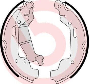 Гальмівні колодки, барабанні BREMBO S 59 516