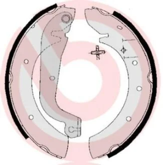 Гальмівні колодки, барабанні BREMBO S 61 514