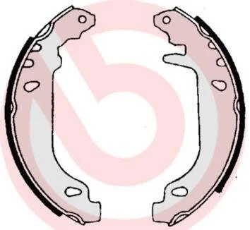 Гальмівні колодки, барабанні BREMBO S 61 519