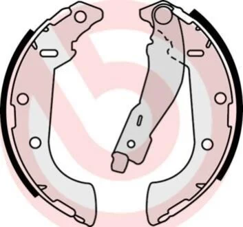 Гальмівні колодки, барабанні BREMBO S 61 521