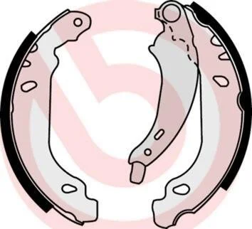 Колодки тормозные PEUGEOT 206 98- 1.1-1.6 задн.барабан. BREMBO S 61 525