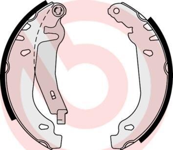 Гальмівні колодки, барабанні BREMBO S 61 539