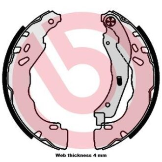 Колодки тормозные PSA C3/208/301 09- барабан. BREMBO S 61 544