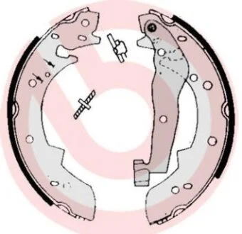 Гальмівні колодки, барабанні BREMBO S 68 505