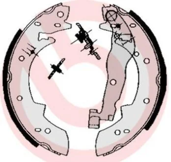 Гальмівні колодки, барабанні BREMBO S 68 511