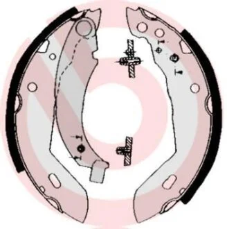 Гальмівні колодки, барабанні BREMBO S 68 518