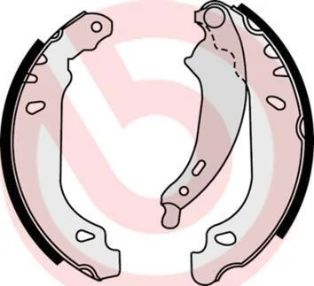 Колодки гальмівні барабанні (комплект 4 шт) BREMBO S 68 524