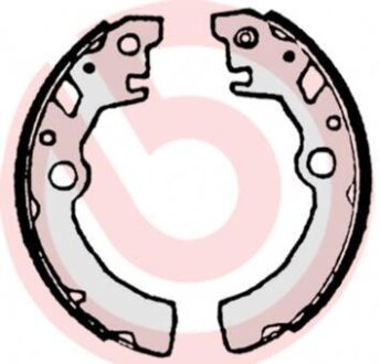 Гальмівні колодки, барабанні BREMBO S 79 519