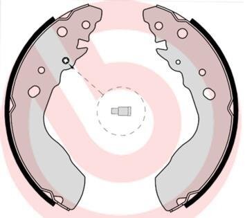 Гальмівні колодки, барабанні BREMBO S 79 522