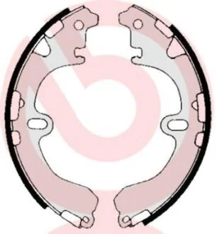 Гальмівні колодки, барабанні BREMBO S 83 503