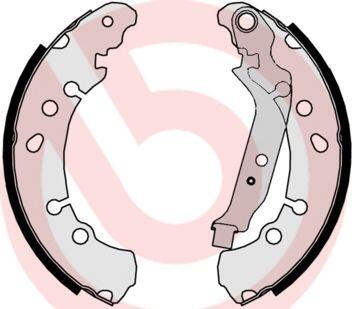 Колодки тормозные TOYOTA YARIS 06- задн.барабан. BREMBO S83513