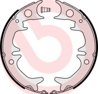 Комплект тормозных колодок, стояночная тормозная система BREMBO S 83 543