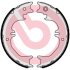 Колодки стояночного тормоза TOYOTA LAND CRUISER 98- стоян.торм. BREMBO S83563 (фото 1)