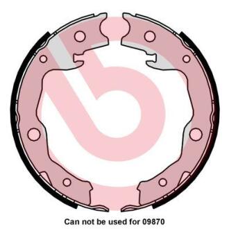 Гальмівні колодки барабанні BREMBO S 83 568