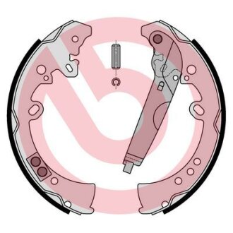 Гальмівні колодки, барабанні BREMBO S 83 570
