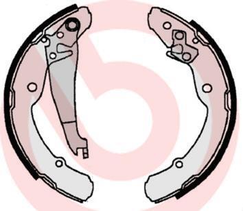 Колодки гальмівні барабанні к-кт BREMBO S 85 516