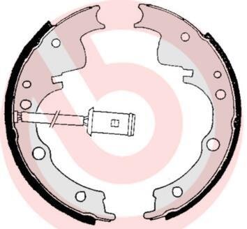 Гальмівні колодки, барабанні BREMBO S A6 505