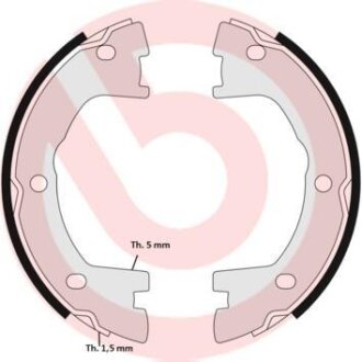 Колодки тормозные стояночного тормоза BREMBO S A6 506