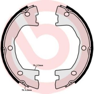 Гальмівні колодки, барабанні BREMBO S A6 508