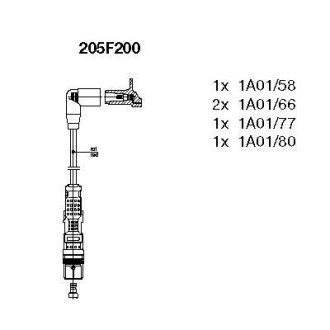 Високовольтні кабелі BREMI 205F200