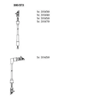 Комплект проводів високої напруги BREMI 300/373
