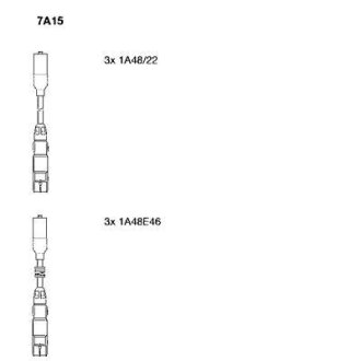 Комплект проводів високої напруги BREMI 7A15