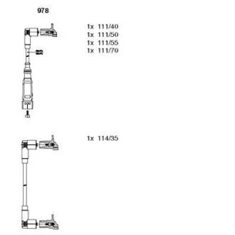 Високовольтні кабелі BREMI 978