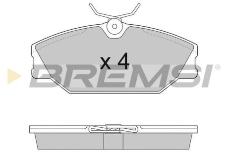 Гальмівні колодки пер. Laguna I/Megane I 95-03 (TRW) BREMSI BP2874