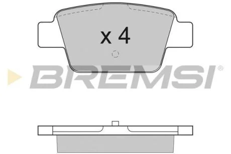 Гальмівні колодки зад. Alfa Romeo Mito/Fiat Bravo 99- BREMSI BP2947