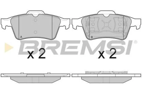Гальмівні колодки зад. Connect 02-13 BREMSI BP2980