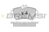 Гальмівні колодки пер. MB W169/W245 04-12 BREMSI BP3189 (фото 1)