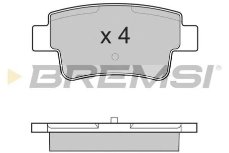 Гальмівні колодки перед. Opel Corsa 09-14 (BOSCH) BREMSI BP3228