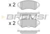 Тормозные колодки передние C4new/DS4 DV6 (без электр. ручника) BREMSI BP3491 (фото 1)