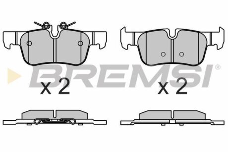 Гальмівні колодки зад. BMW 1/2/i3/X1/X2 BREMSI BP3633