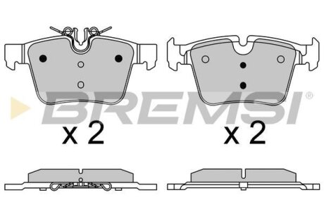 Гальмівні колодки зад. MB C-CLASS W205 13- (ATE-TEVES) BREMSI BP3642