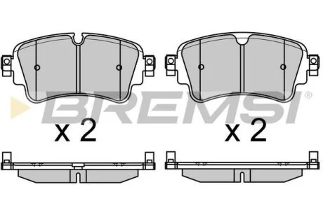 Гальмівні колодки зад. Touareg/Q5/Q7 14- BREMSI BP3688